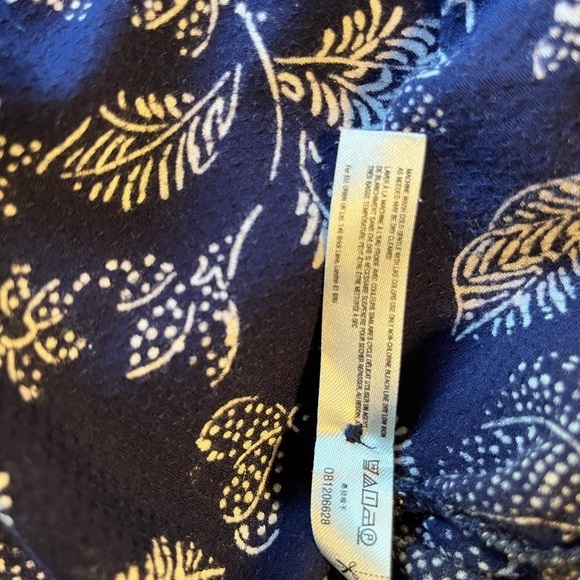 Anthropologie Saturday Sunday Navy and White Print Elyn Tunic Dress Size L - Picture 9 of 9